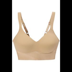 Rhonda Shear Women's Molded Cup Bra w/ Wrap Back Beige - Regular